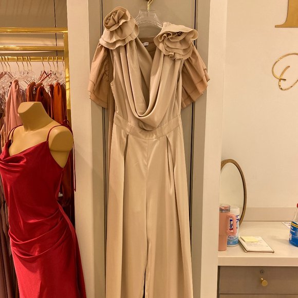 Cowl Jumpsuit - Picture 2 of 5